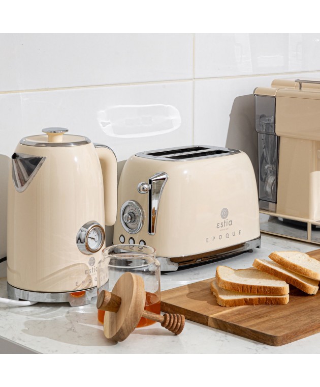 ESTIA ΦΡΥΓΑΝΙΕΡΑ ΡΕΤΡΟ EPOQUE 2 ΘΕΣΕΩΝ 815w ΚΡΕΜ 06-12151 ΟΙΚΙΑΚΑ