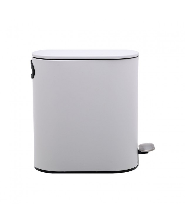  ΧΑΡΤΟΔΟΧΕΙΟ ΜΠΑΝΙΟΥ SOFT CLOSE SLIM OVAL 5lt ΜΑΤ ΛΕΥΚΟ 02-14575 Καλάθια Απορριμμάτων