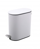  ΧΑΡΤΟΔΟΧΕΙΟ ΜΠΑΝΙΟΥ SOFT CLOSE SLIM OVAL 5lt ΜΑΤ ΛΕΥΚΟ 02-14575 Καλάθια Απορριμμάτων