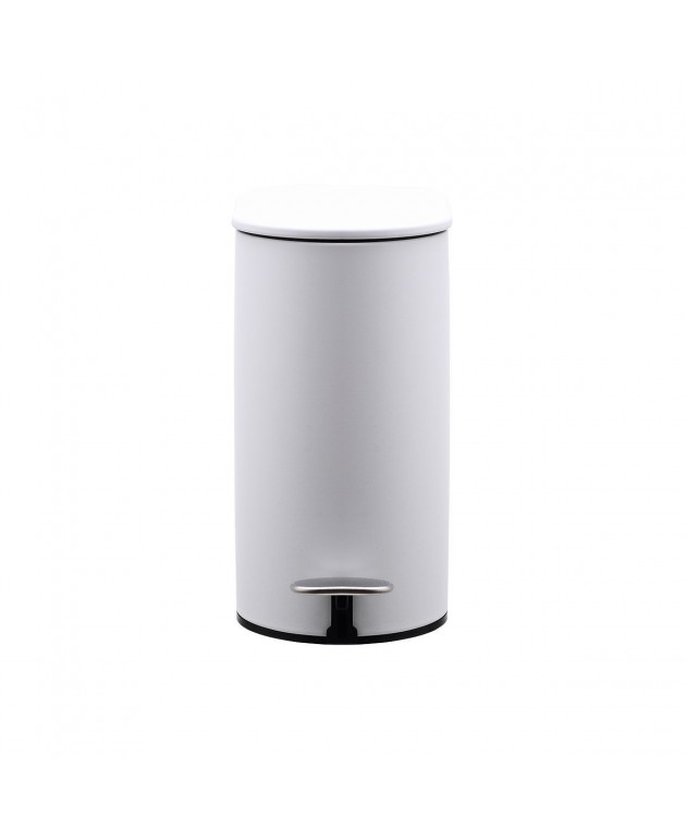  ΧΑΡΤΟΔΟΧΕΙΟ ΜΠΑΝΙΟΥ SOFT CLOSE SLIM OVAL 5lt ΜΑΤ ΛΕΥΚΟ 02-14575 Καλάθια Απορριμμάτων