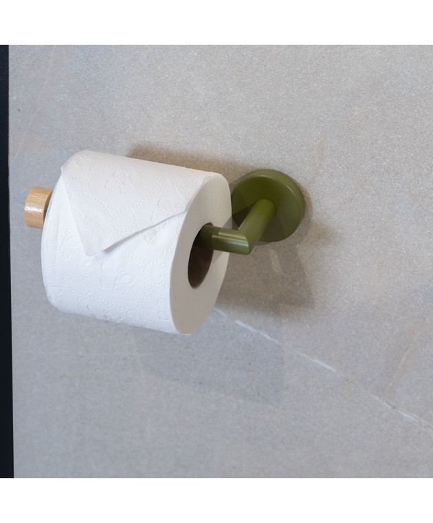 ESTIA ΧΑΡΤΟΘΗΚΗ ΕΠΙΤΟΙΧΙΑ BAMBOO ESSENTIALS ΜΕΤΑΛΛΙΚΗ OLIVE GREEN 02-14773 ΟΙΚΙΑΚΑ