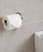 ESTIA ΧΑΡΤΟΘΗΚΗ ΕΠΙΤΟΙΧΙΑ BAMBOO ESSENTIALS ΜΕΤΑΛΛΙΚΗ ΜΑΥΡΗ 02-14766 ΟΙΚΙΑΚΑ