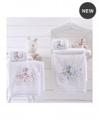 Σετ πετσέτες παιδικές 2 τεμ. CLUNNY BLUE, RYTHMOS HOME Βρεφικές Πετσέτες