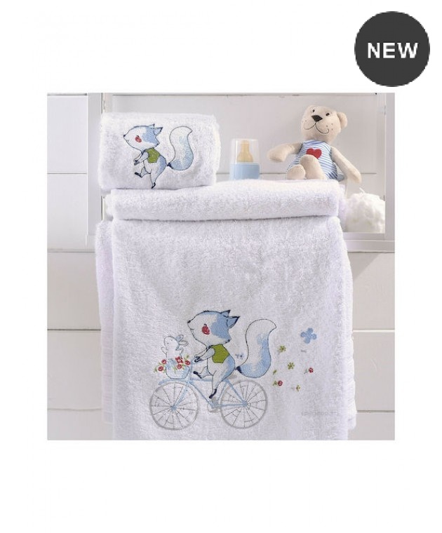 Σετ πετσέτες παιδικές 2 τεμ. CLUNNY BLUE, RYTHMOS HOME Βρεφικές Πετσέτες