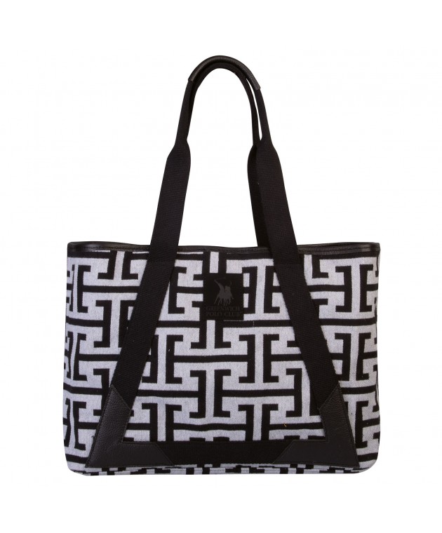 GREENWICH POLO CLUB ΤΣΑΝΤΑ ΘΑΛΑΣΣΗΣ 35Χ42Χ12 3839 ΓΚΡΙ, ΜΑΥΡΟ Τσάντες Θαλάσσης