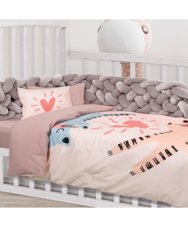 DAS BABY ΣΕΤ ΣΕΝΤΟΝΙΑ SMILE DIGITAL 4854 ΓΚΡΙ, ΣΟΜΟΝ 125Χ170 Βρεφικά Σεντόνια