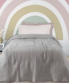 DAS KIDS ΚΟΥΒΕΡΤΑ ΠΙΚΕ 160X220 1202 ΓΚΡΙ Κουβέρτες Πικέ