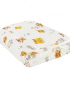 DAS BABY ΚΟΥΒΕΡΤΑ-ΜΟΥΣΕΛΙΝΑ 80X105 RELAX 6622 ΛΕΥΚΟ, ΠΟΡΤΟΚΑΛΙ Βαμβακερές Κουβέρτες