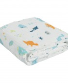 DAS BABY ΚΟΥΒΕΡΤΑ-ΜΟΥΣΕΛΙΝΑ 80X105 RELAX 6623 ΛΕΥΚΟ, ΜΠΛΕ, ΠΟΡΤΟΚΑΛΙ Βαμβακερές Κουβέρτες