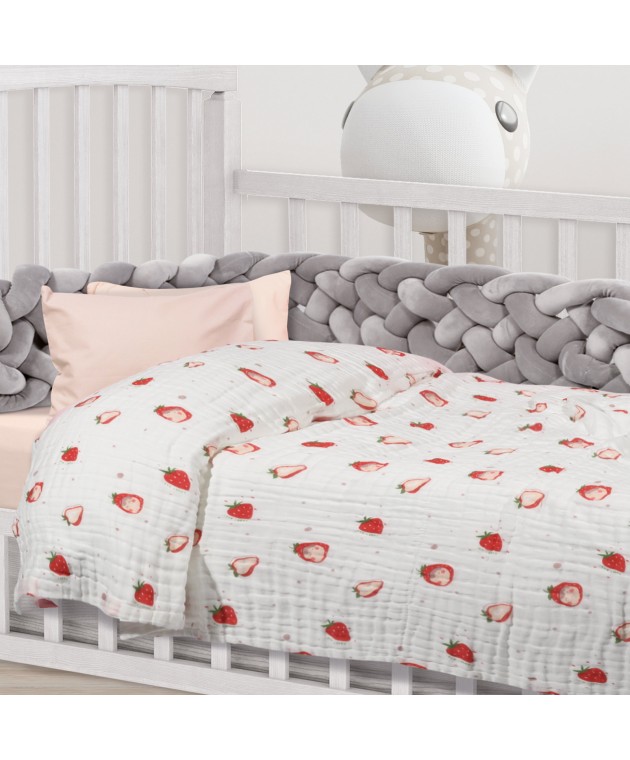 DAS BABY ΚΟΥΒΕΡΤΑ-ΜΟΥΣΕΛΙΝΑ 80X105 RELAX 6621 ΚΟΚΚΙΝΟ, ΛΕΥΚΟ Βαμβακερές Κουβέρτες