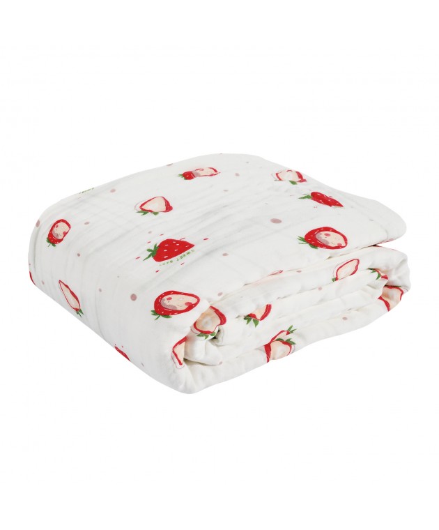 DAS BABY ΚΟΥΒΕΡΤΑ-ΜΟΥΣΕΛΙΝΑ 80X105 RELAX 6621 ΚΟΚΚΙΝΟ, ΛΕΥΚΟ Βαμβακερές Κουβέρτες