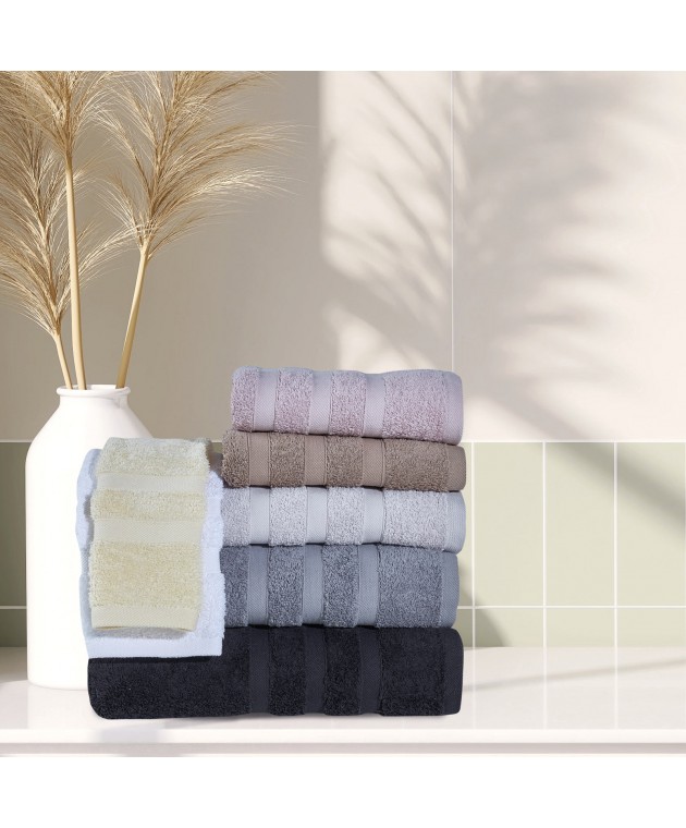 DAS HOME ΠΕΤΣΕΤΑ ΜΠΑΝΙΟΥ PRESTIGE 90Χ160 1173 ΜΑΥΡΟ Πετσέτες Mπάνιου