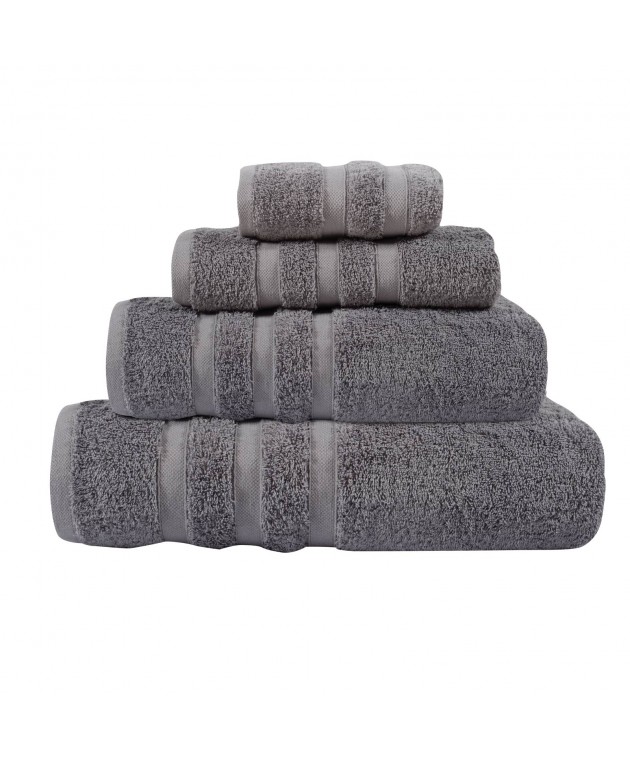 DAS HOME ΠΕΤΣΕΤΑ ΜΠΑΝΙΟΥ PRESTIGE 90Χ160 1163 ΓΚΡΙ Πετσέτες Mπάνιου