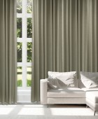 DAS HOME ΚΟΥΡΤΙΝΑ ΜΕ ΚΡΙΚΟΥΣ 300Χ265 2222 ΧΑΚΙ Κουρτίνες Έτοιμες Ραμμένες