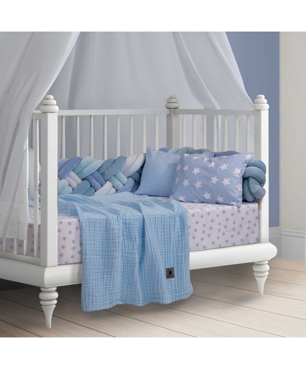 GREENWICH POLO CLUB ΚΟΥΒΕΡΤΑ ΠΙΚΕ 80X105 ΒΑΒΥ 2995 ΣΙΕΛ Βαμβακερές Κουβέρτες