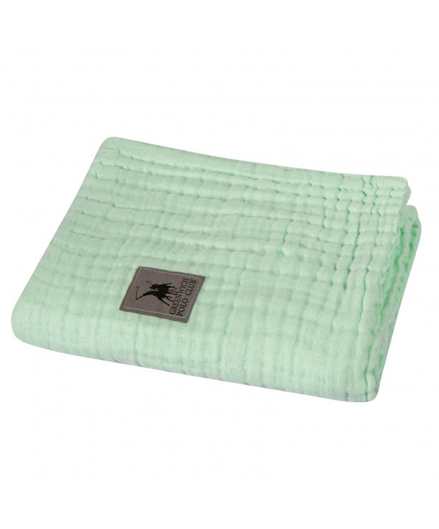 GREENWICH POLO CLUB ΚΟΥΒΕΡΤΑ ΠΙΚΕ 80X105 ΒΑΒΥ 2992 ΜΕΝΤΑ Βαμβακερές Κουβέρτες