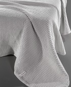 Κουβέρτα - Κάλυμμα κρεβατιού ETERNITY Silver 230X240 Κουβέρτες Πικέ Υπέρδιπλες