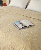 ΚΟΥΒΕΡΛΙ ΥΠΕΡΔΙΠΛΟ KIRA BEIGE 220Χ240 Κουβερλί Υπέρδιπλα