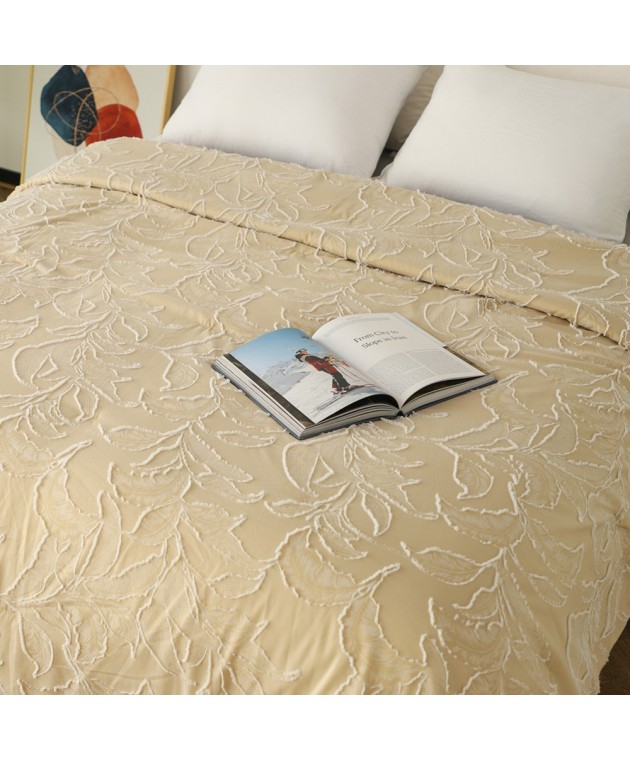 ΚΟΥΒΕΡΛΙ ΥΠΕΡΔΙΠΛΟ KIRA BEIGE 220Χ240 Κουβερλί Υπέρδιπλα