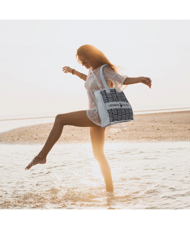 GREENWICH POLO CLUB ΤΣΑΝΤΑ ΘΑΛΑΣΣΗΣ 42Χ45 3730 NUDE, ΜΑΥΡΟ Τσάντες Θαλάσσης