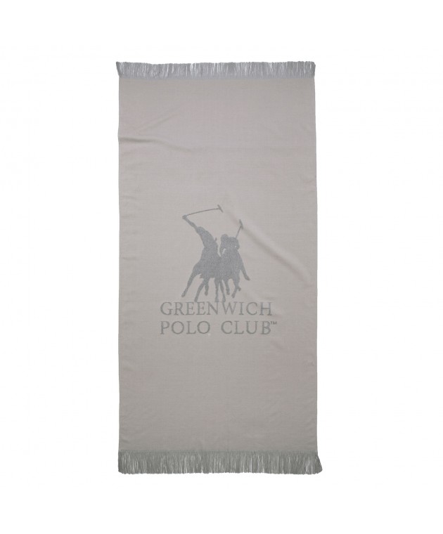 GREENWICH POLO CLUB ΠΕΤΣΕΤΑ ΘΑΛΑΣΣΗΣ 80Χ170 3778 ΓΚΡΙ Πετσέτες Θαλάσσης Ενηλίκων