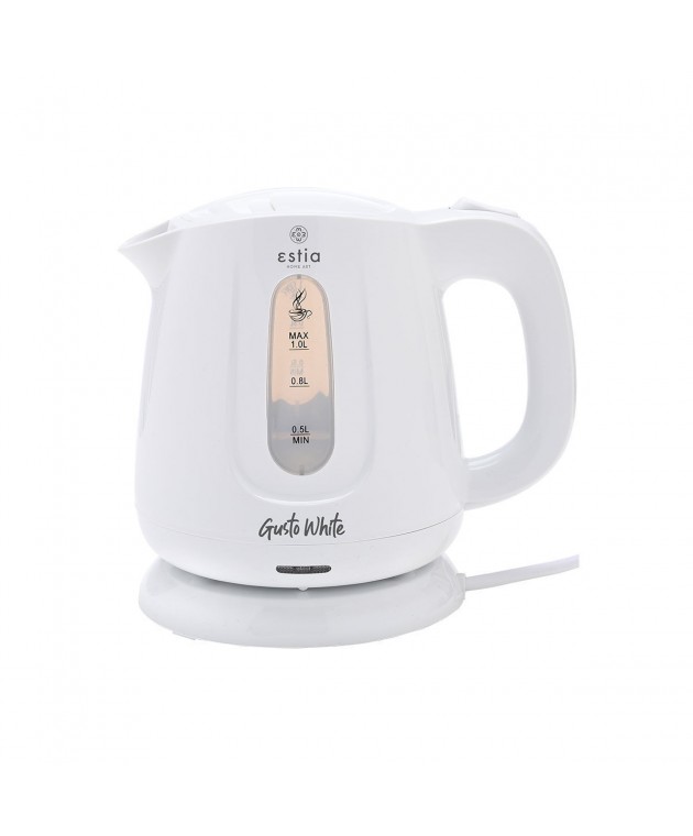 ESTIA ΒΡΑΣΤΗΡΑΣ GUSTO WHITE ΠΛΑΣΤΙΚΟΣ 1lt 1100W 06-17224 ΟΙΚΙΑΚΑ