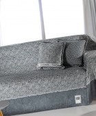 Ριχτάρι Parfait Anthracite πολυθρόνας με δύο όψεις τελειώματος 180x150 Σαλόνι