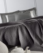Κουβέρτα Nikki Anthracite 240x260 Κουβέρτες Βαμβακερές Υπέρδιπλες