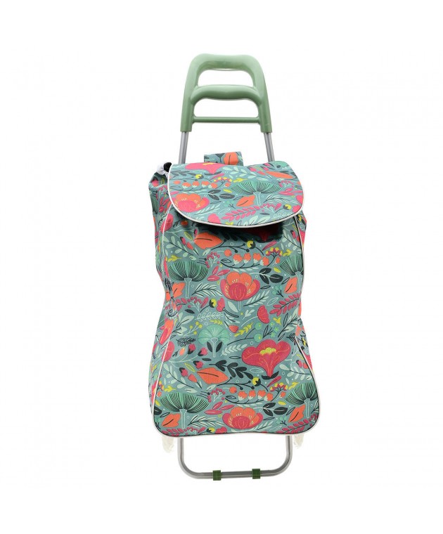 ESTIA ΚΑΡΟΤΣΙ ΛΑΪΚΗΣ LUX ΥΦΑΣΜΑΤΙΝΟ 36lt FLORAL 04-3357 Καροτσάκια Λαϊκής
