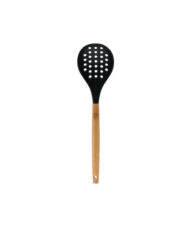 ESTIA ΚΟΥΤΑΛΑ ΤΡΥΠΗΤΗ BAMBOO ESSENTIALS ΣΙΛΙΚΟΝΗΣ ΜΑΥΡΗ 01-14643 Κουτάλες