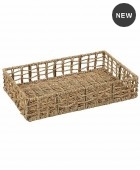 Διακοσμητικό Καλάθι Ψάθινο 30x20x8cm AST803, ESPIEL Διακοσμητικά Καλάθια