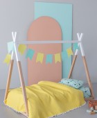 Κουβερλί Κούνιας 110x140 JUNIPER YELLOW Βρεφικά Κουβερλί