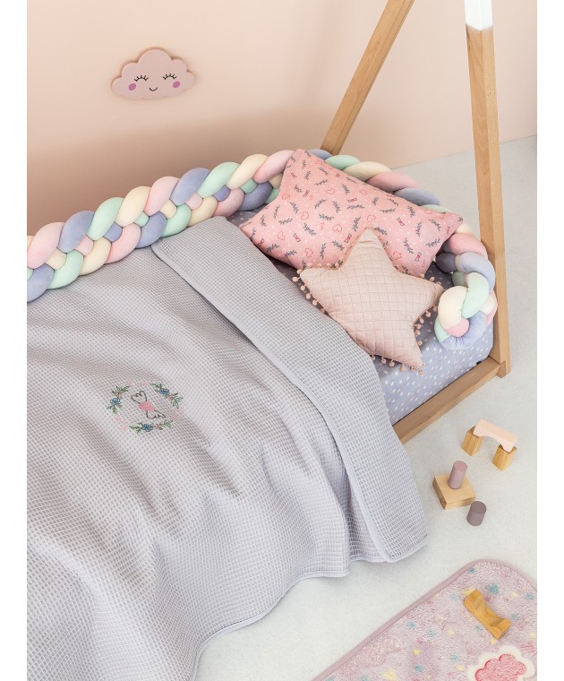 Κουβέρτα Πικέ Κούνιας Baby Blankets 100X150 CANDY LILAC Πικέ Κουβέρτες