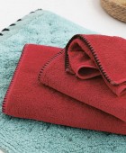 Σετ Πετσετες Towels Collection BROOKLYN RED Σετ πετσέτες Mπάνιου
