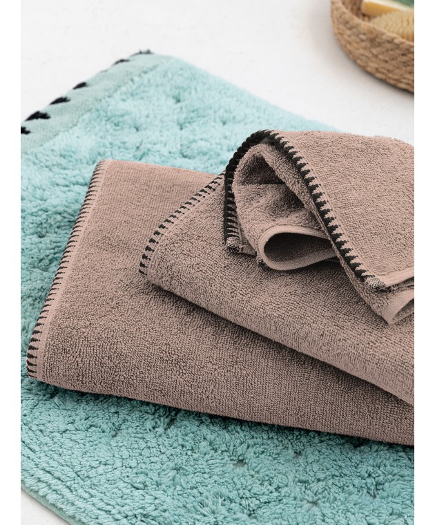 Σετ Πετσετες Towels Collection BROOKLYN TAUPE Σετ πετσέτες Mπάνιου