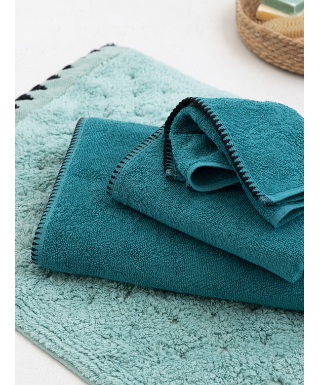 Πετσέτα Χεριών Towels Collection 30x50 BROOKLYN PETROL Πετσέτες Mπάνιου