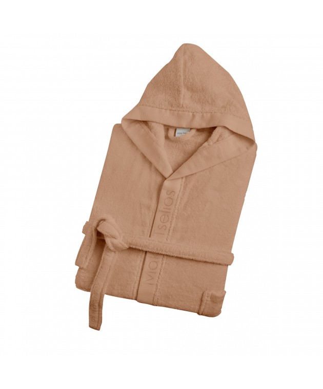 HELMI6 ΜΠΟΥΡΝΟΥΖΙ (BEIGE) MEDIUM KOYKOYΛΑ 420GSM 100% COTTON Μπουρνούζια