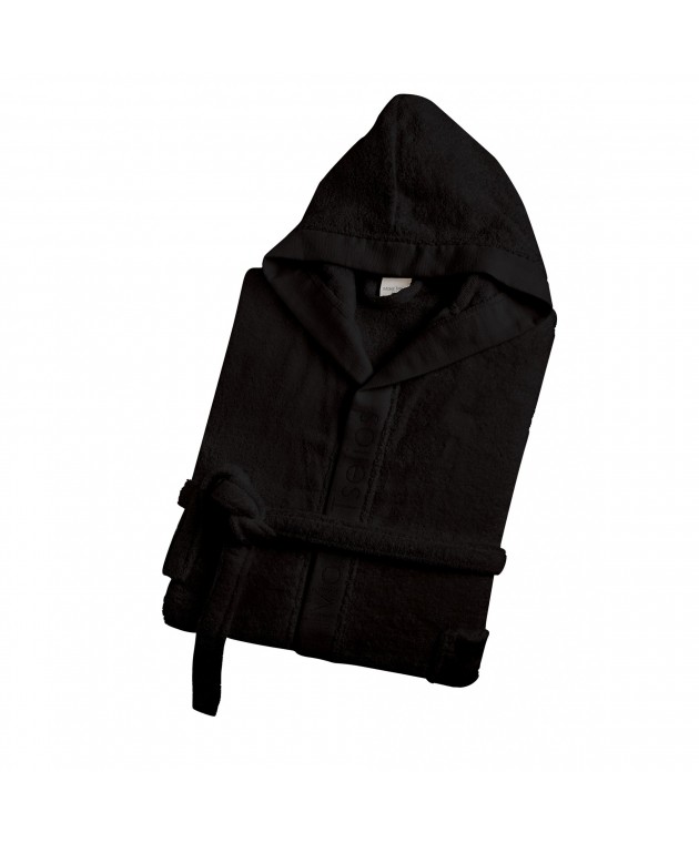 HELMI3 ΜΠΟΥΡΝΟΥΖΙ (BLACK) SMALL KOYKOYΛΑ 420GSM 100% COTTON Μπουρνούζια