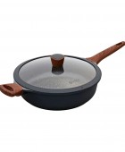 Ημιχύτρα-σωτέζα αλουμινίου (28CM) STONE 01-2404, ESTIA Κατσαρόλες