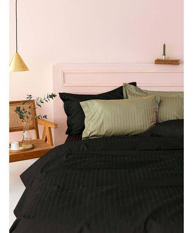 Σεντόνι Υπέρδιπλο 240x270 Sateen Riga BLACK Σεντόνια Μεμονωμένα Υπέρδιπλα