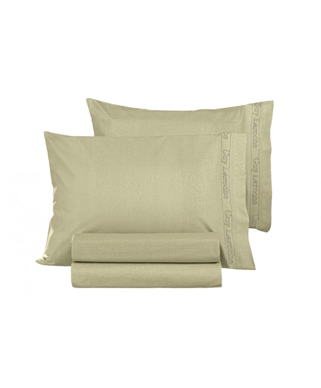 Ζεύγος Μαξιλαροθήκες "Easy Iron" Color Plus Olive 50x70 Μαξιλαροθήκες Μονόχρωμες