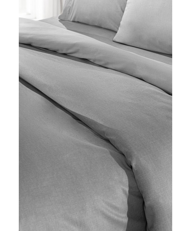 Σεντόνι Color Plus Silver με Λάστιχο 140x200+32 Διπλά