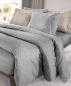 Σεντόνι Color Plus Silver με Λάστιχο 140x200+32 Διπλά