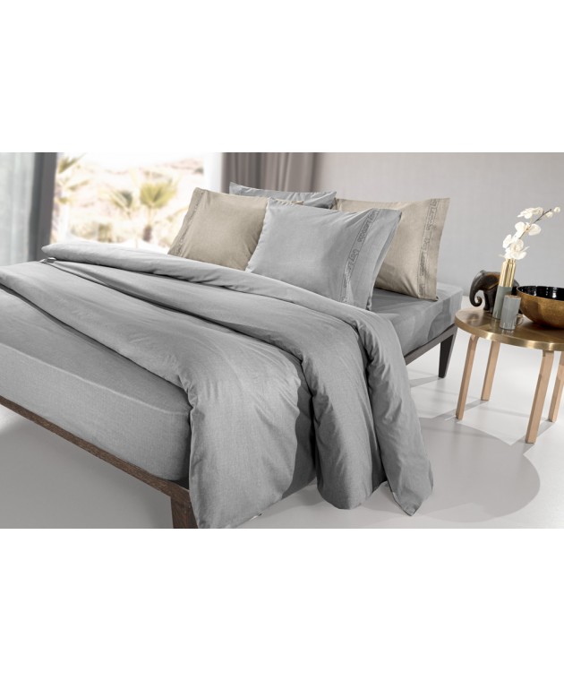 Σεντόνι Color Plus Silver με Λάστιχο 140x200+32 Διπλά