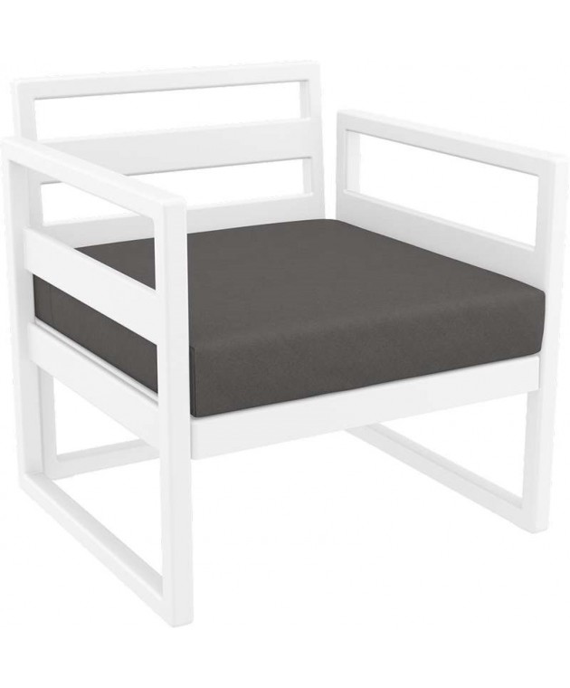 MYKONOS ΜΑΞΙΛΑΡΙ ΚΑΘΙΣΜΑΤΟΣ DARK GREY 65x65εκ. Μαξιλάρια  Για Επιπλα Κήπου