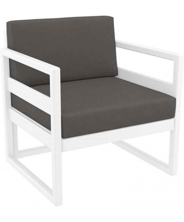 MYKONOS ΜΑΞΙΛΑΡΙ ΠΛΑΤΗΣ DARK GREY 65x35εκ. Μαξιλάρια  Για Επιπλα Κήπου