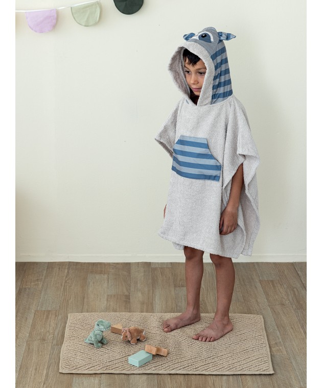 Poncho Kids Bath RACOON 70Χ120 Πετσέτες Θαλάσσης Παιδικές