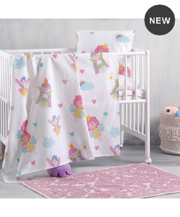 Πάπλωμα κούνιας (110Χ150) FAIRIES, RYTHMOS HOME Βρεφικά Παπλώματα
