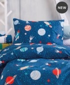 Σετ μαξιλαροθήκες παιδικές (50Χ70) SPACE ODYSSEY, RYTHMOS HOME Παιδικές Μαξιλαροθήκες