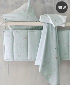 Σεντόνι λίκνου (80Χ110) JEROM AQUA, RYTHMOS HOME Βρεφικά Σεντόνια Λίκνου-Καλαθούνας